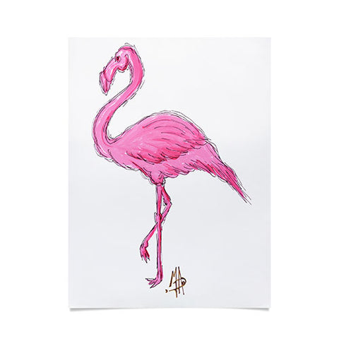 Madart Inc. Pinkest Flamingo Poster