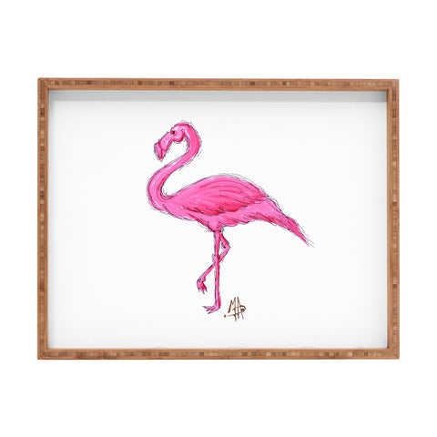 Madart Inc. Pinkest Flamingo Rectangular Tray