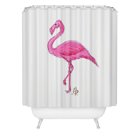 Madart Inc. Pinkest Flamingo Shower Curtain