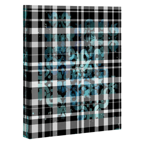 Madart Inc. Plaid Modern Design Mysterious Art Canvas