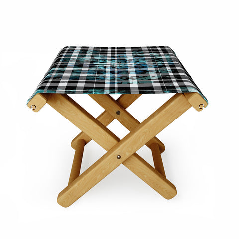 Madart Inc. Plaid Modern Design Mysterious Folding Stool