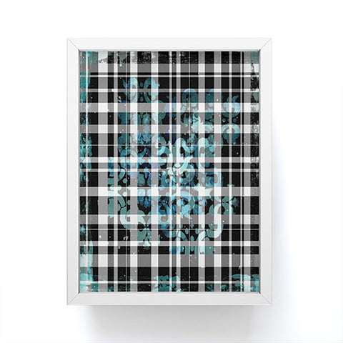 Madart Inc. Plaid Modern Design Mysterious Framed Mini Art Print