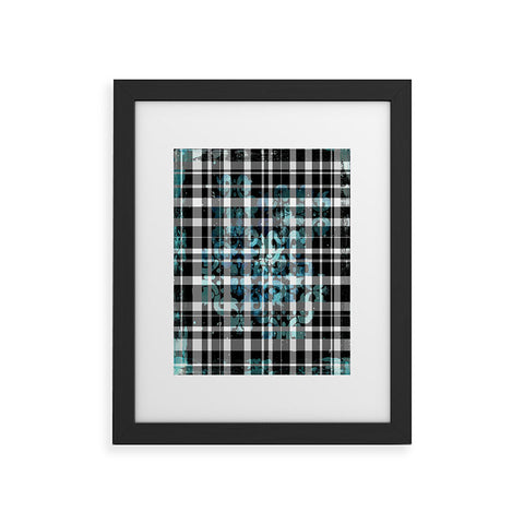 Madart Inc. Plaid Modern Design Mysterious Framed Art Print