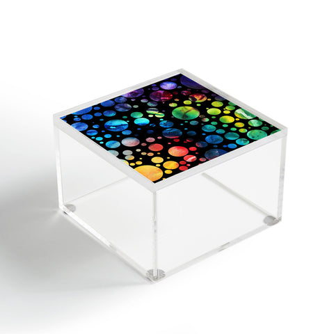 Madart Inc. Polka Dots Black Acrylic Box