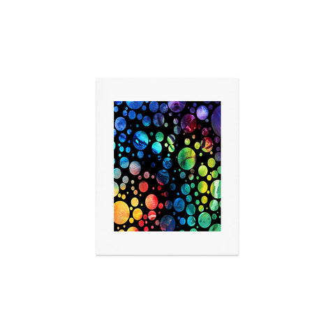 Madart Inc. Polka Dots Black Art Print