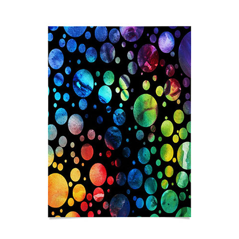 Madart Inc. Polka Dots Black Poster