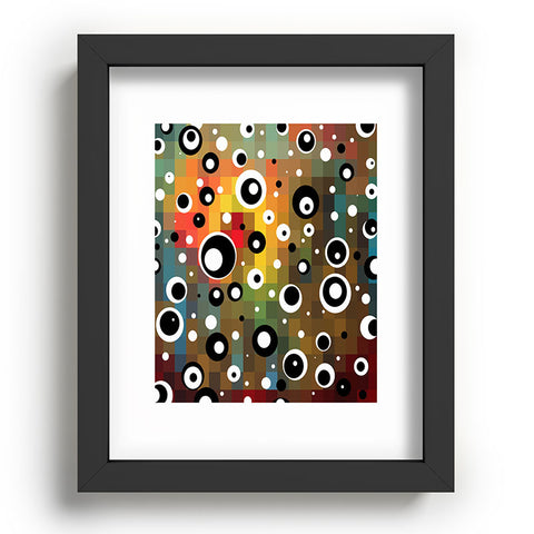 Madart Inc. Polka Dots Glorious Colors Recessed Framing Rectangle