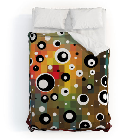 Madart Inc. Polka Dots Glorious Colors Duvet Cover