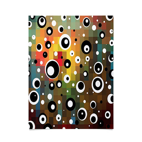 Madart Inc. Polka Dots Glorious Colors Poster