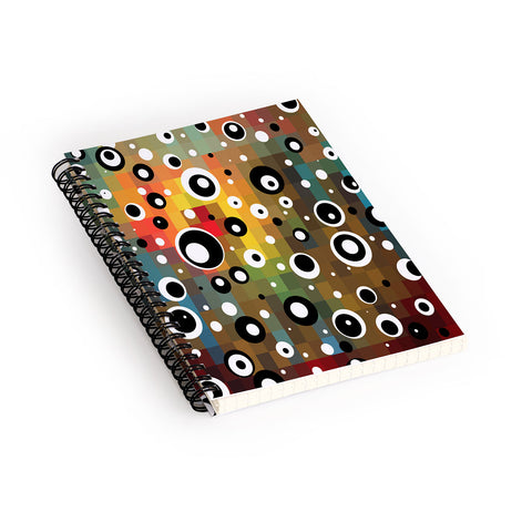 Madart Inc. Polka Dots Glorious Colors Spiral Notebook