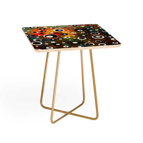 Madart Inc. Polka Dots Glorious Colors Side Table