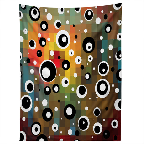 Madart Inc. Polka Dots Glorious Colors Tapestry