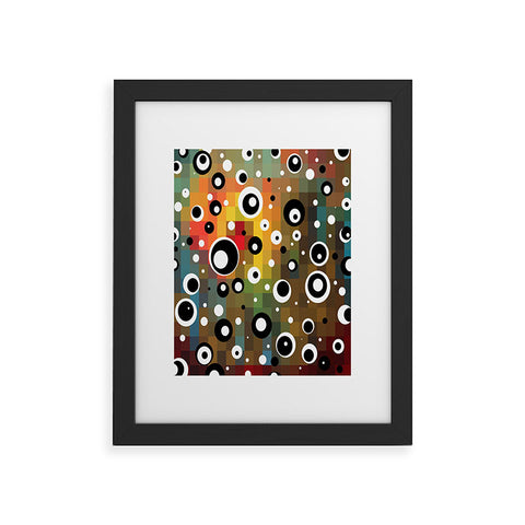 Madart Inc. Polka Dots Glorious Colors Framed Art Print