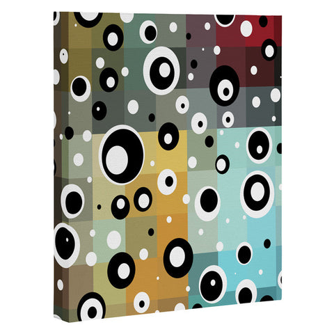 Madart Inc. Polka Dots In The Maze 2 Art Canvas