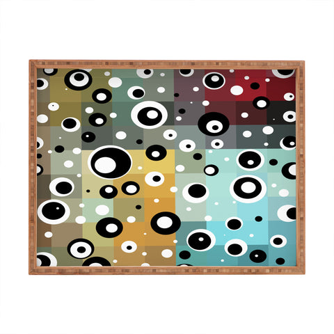 Madart Inc. Polka Dots In The Maze 2 Rectangular Tray