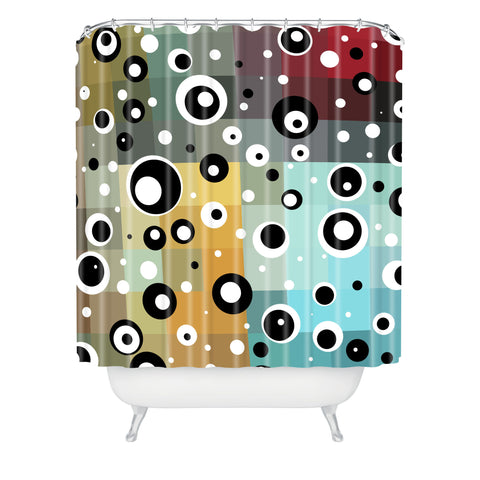 Madart Inc. Polka Dots In The Maze 2 Shower Curtain