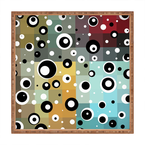 Madart Inc. Polka Dots In The Maze 2 Square Tray