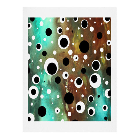 Madart Inc. Polka Dots Lava Flows Art Print