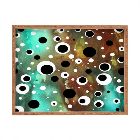 Madart Inc. Polka Dots Lava Flows Rectangular Tray
