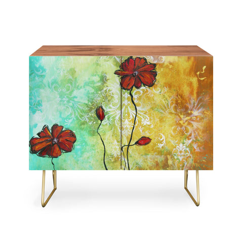 Madart Inc. Poppy Love Credenza