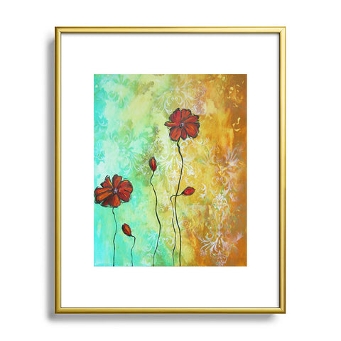 Madart Inc. Poppy Love Metal Framed Art Print