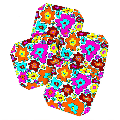 Madart Inc. Poppy Style Multi Color Coaster Set