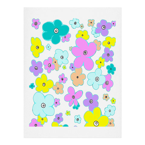 Madart Inc. Puffy Flower Pastel Art Print
