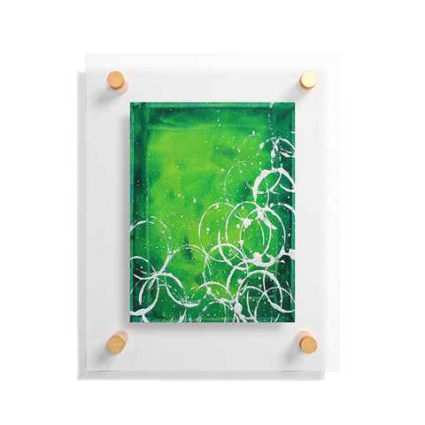 Madart Inc. Richness Of Color Green Floating Acrylic Print