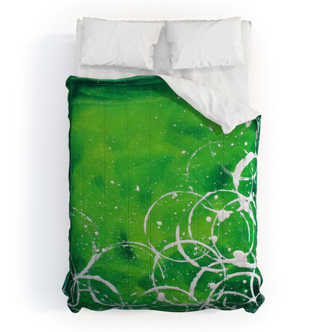 Madart Inc. Richness Of Color Green Comforter