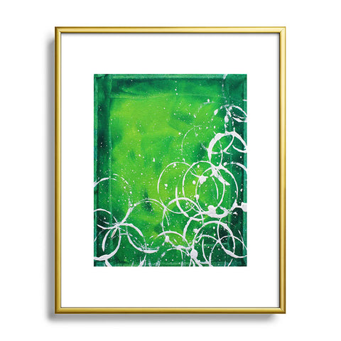 Madart Inc. Richness Of Color Green Metal Framed Art Print