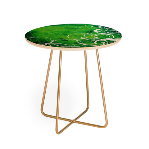 Madart Inc. Richness Of Color Green Round Side Table
