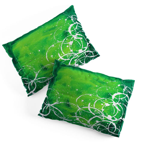 Madart Inc. Richness Of Color Green Pillow Shams