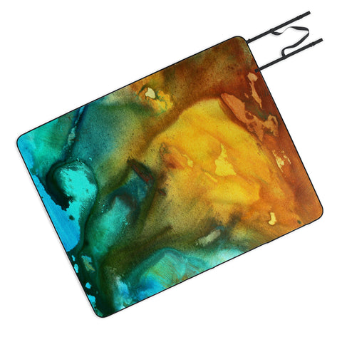 Madart Inc. River Of Rust 3 Picnic Blanket