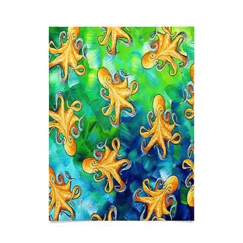 Madart Inc. Sea of Whimsy Octopus Pattern Poster