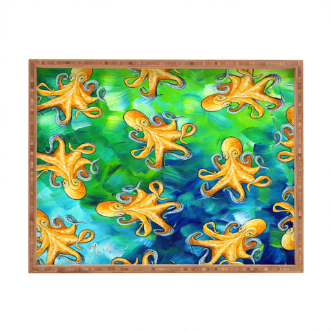 Madart Inc. Sea of Whimsy Octopus Pattern Rectangular Tray