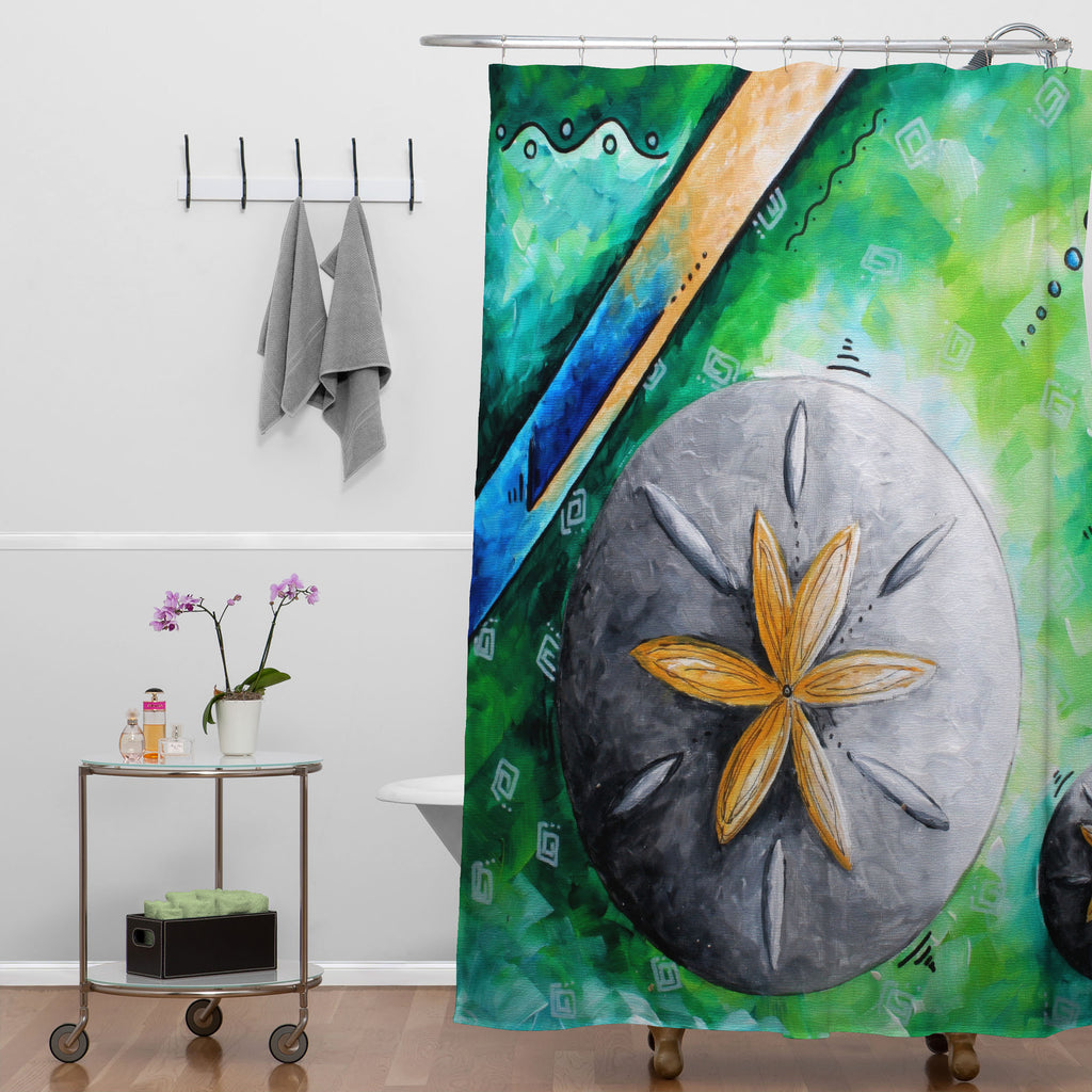 Sea Of Whimsy Sand Dollar Shower Curtain Madart Inc