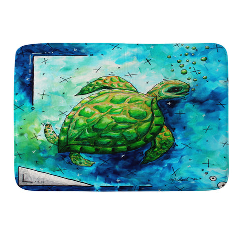 Madart Inc. Sea of Whimsy Sea Turtle Memory Foam Bath Mat
