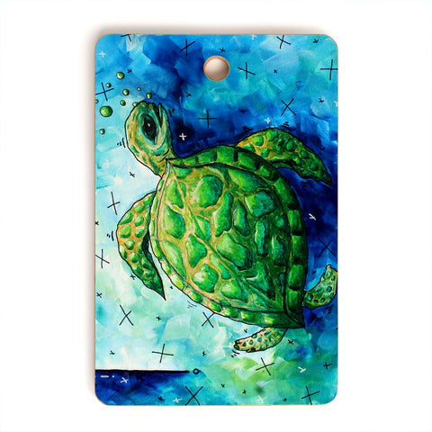 Madart Inc. Sea of Whimsy Sea Turtle Cutting Board Rectangle