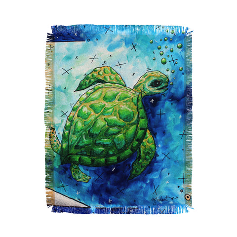 Madart Inc. Sea of Whimsy Sea Turtle Throw Blanket