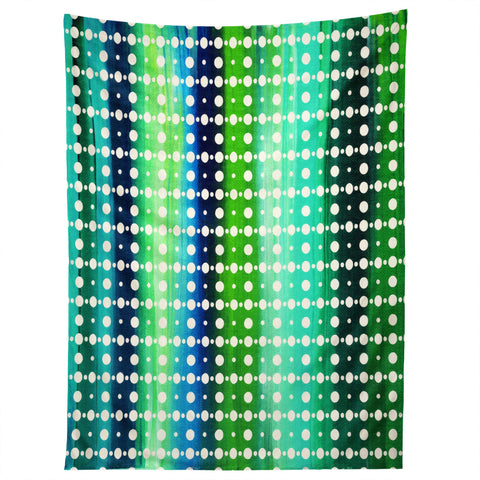 Madart Inc. Sea of Whimsy Stripes And Circles Tapestry