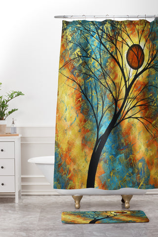 Madart Inc. Simply Delightful Shower Curtain And Mat