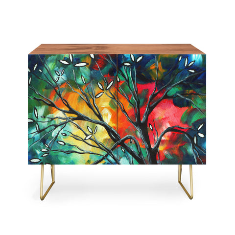 Madart Inc. Spring Blossoms Credenza