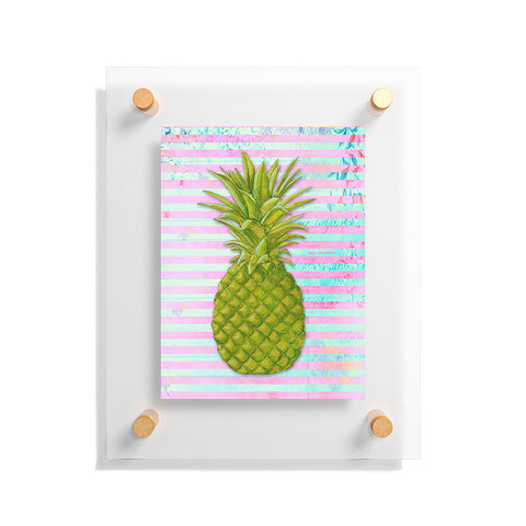 Madart Inc. Striped Pineapple Floating Acrylic Print