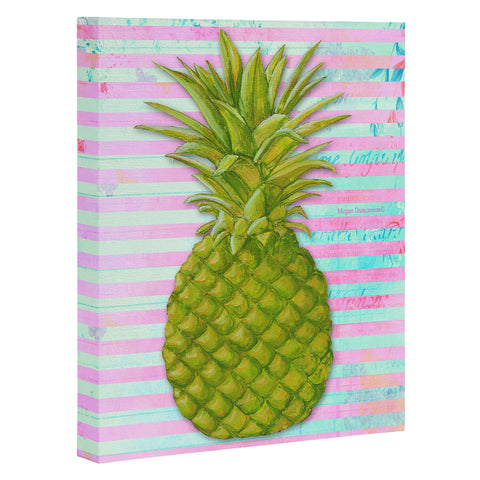 Madart Inc. Striped Pineapple Art Canvas