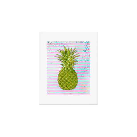 Madart Inc. Striped Pineapple Art Print