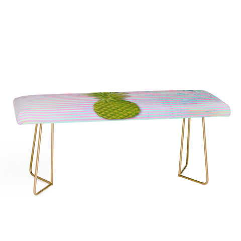 Madart Inc. Striped Pineapple Bench