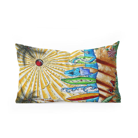 Madart Inc. Summer Break Oblong Throw Pillow