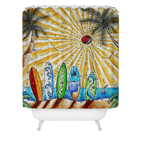 Madart Inc. Summer Break Shower Curtain