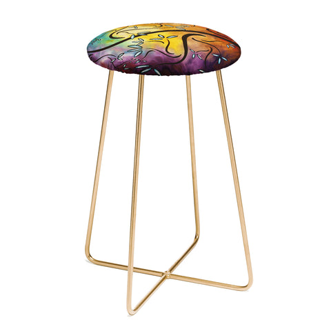 Madart Inc. Sweet Blossom Counter Stool