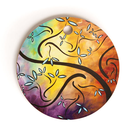 Madart Inc. Sweet Blossom Cutting Board Round